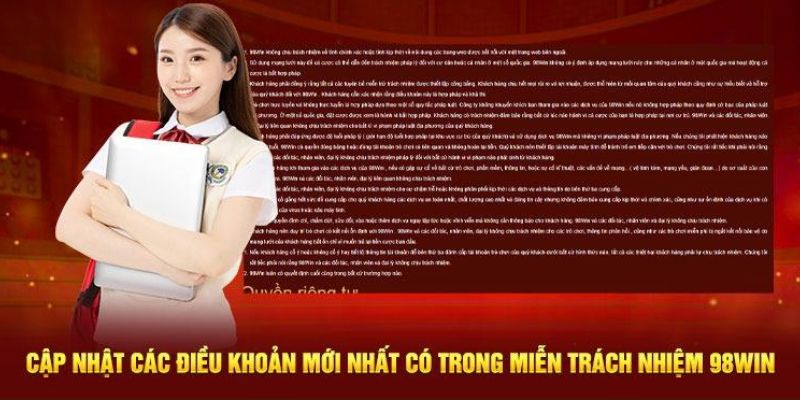 Một số điều khoản liên quan miễn trừ trách nhiệm